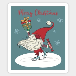 Happy santa greeting card Sticker